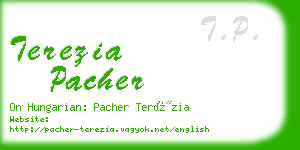 terezia pacher business card